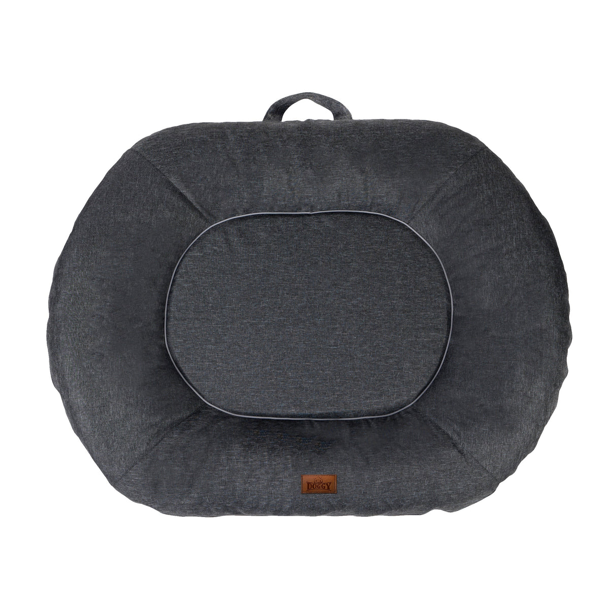 Oval Dog Basket Bed – Taupe, XXXL